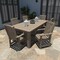 Highwood Usa Lehigh 7pc Rectangular Outdoor Patio Furniture Dining Set 84 x 42 AD-ST7LH1CO5AA-WBR - alternate 3